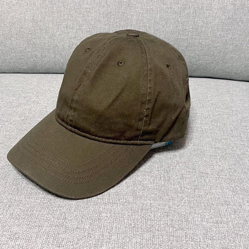 未使用品! カーキ グリーン コットン キャップ 帽子 頭囲約58cm 調節可能 綿100%拍卖