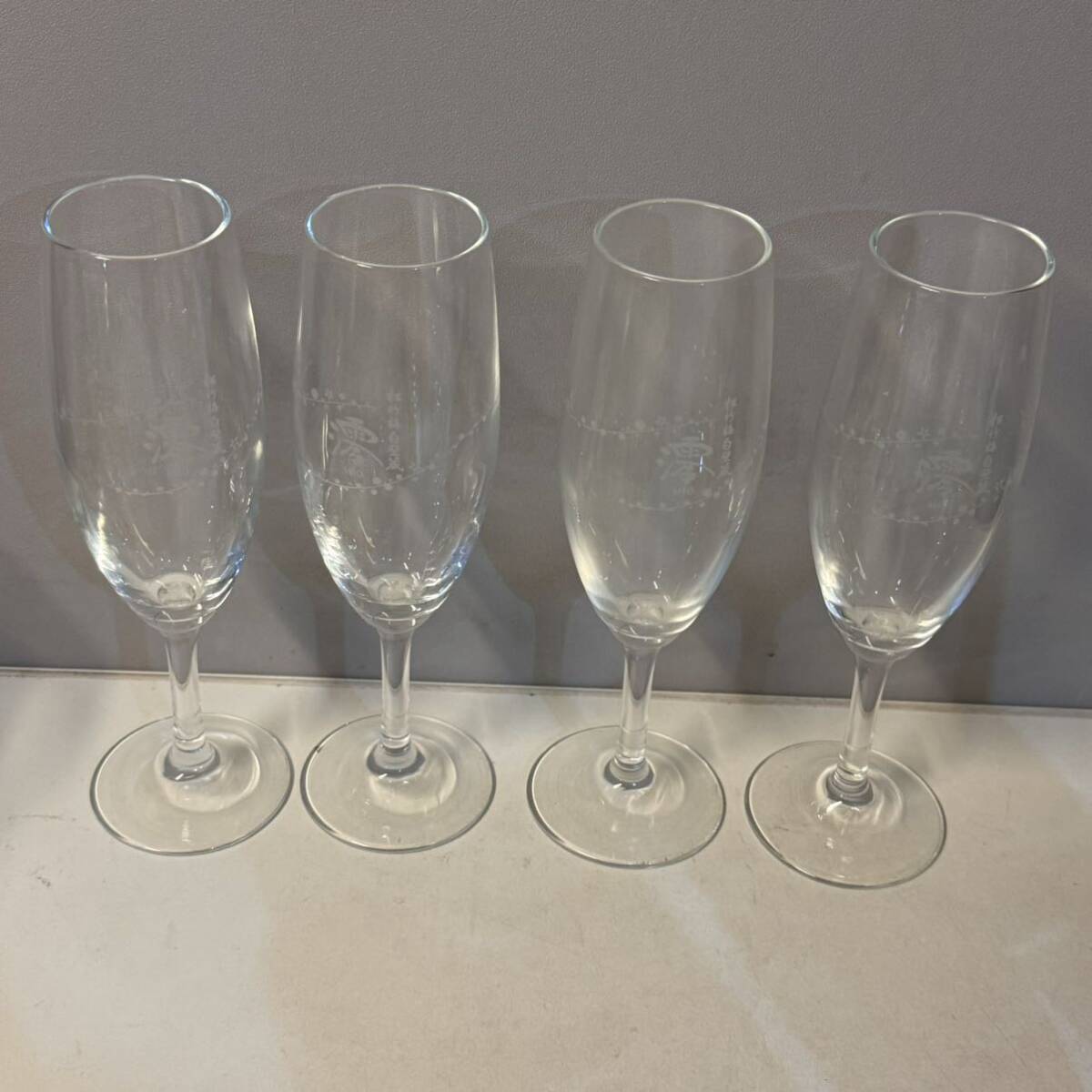 白壁蔵 澪 シャンパングラス 4客セット グラス拍卖
