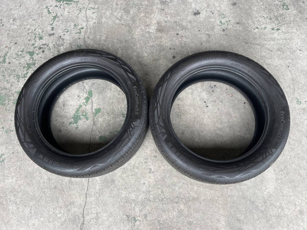 高年式!Continental ECOContact6 コンチネンタル エココンタクト6 MO承認 235/50R19W 20年製 2本セット拍卖