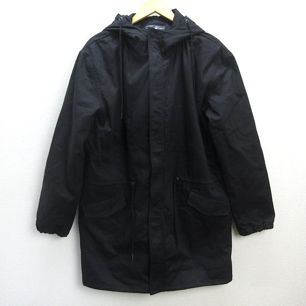 G■カンゴール/KANGOL REWARD モッズコート【L】黒/men's/62【中古】■拍卖