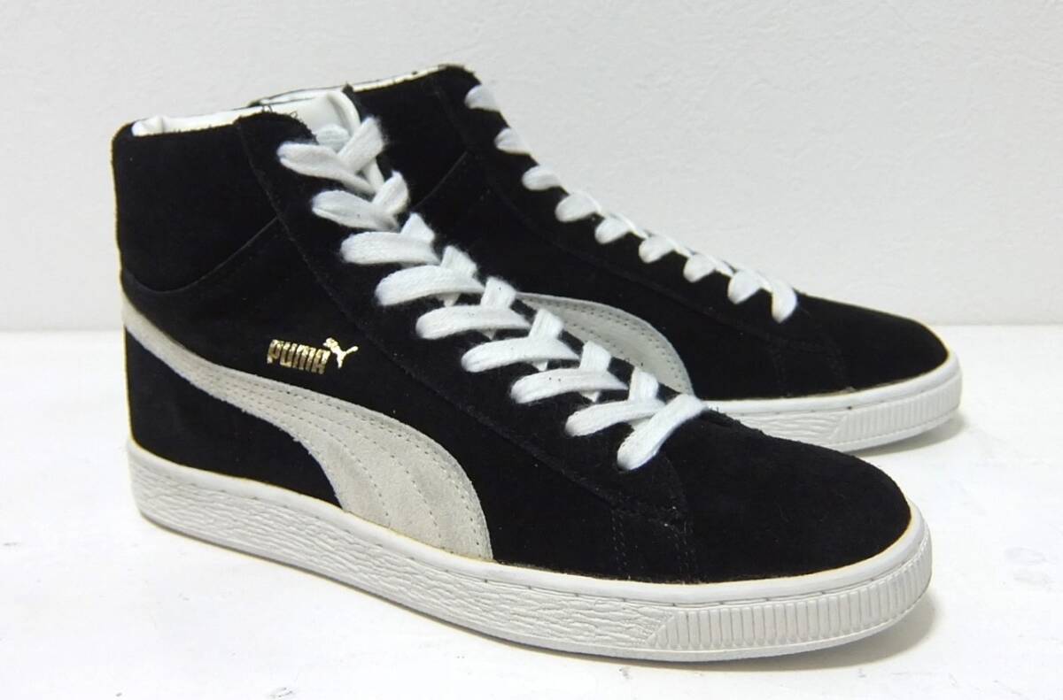 美品 94年 PUMA スエード ハイカット 黒 US61/2 24.5cm ビンテージ プーマ 90s拍卖