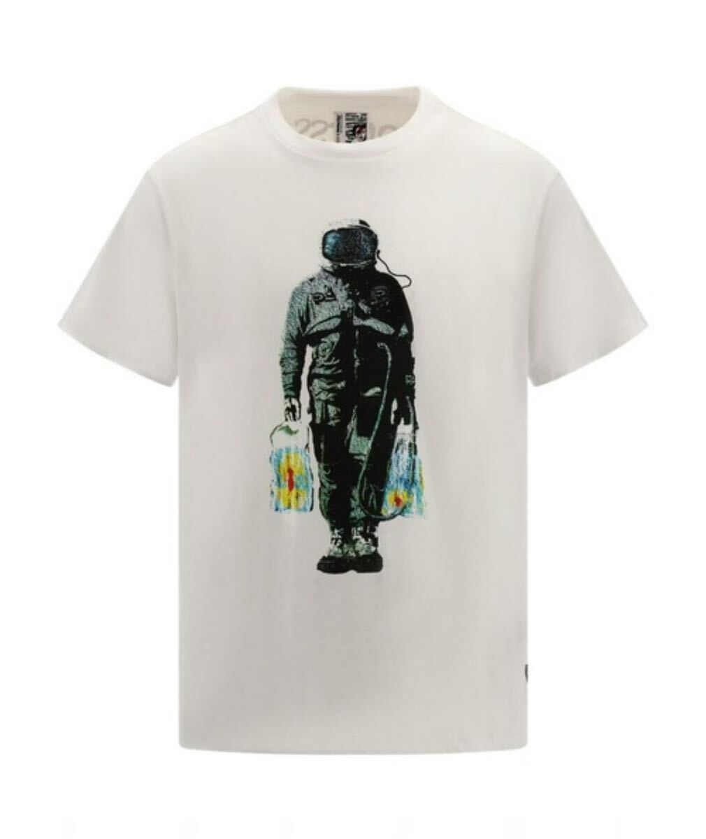 GUESS X BRANDALISED(R) バンクシー 半袖 Tシャツ ホワイト Lサイズ拍卖