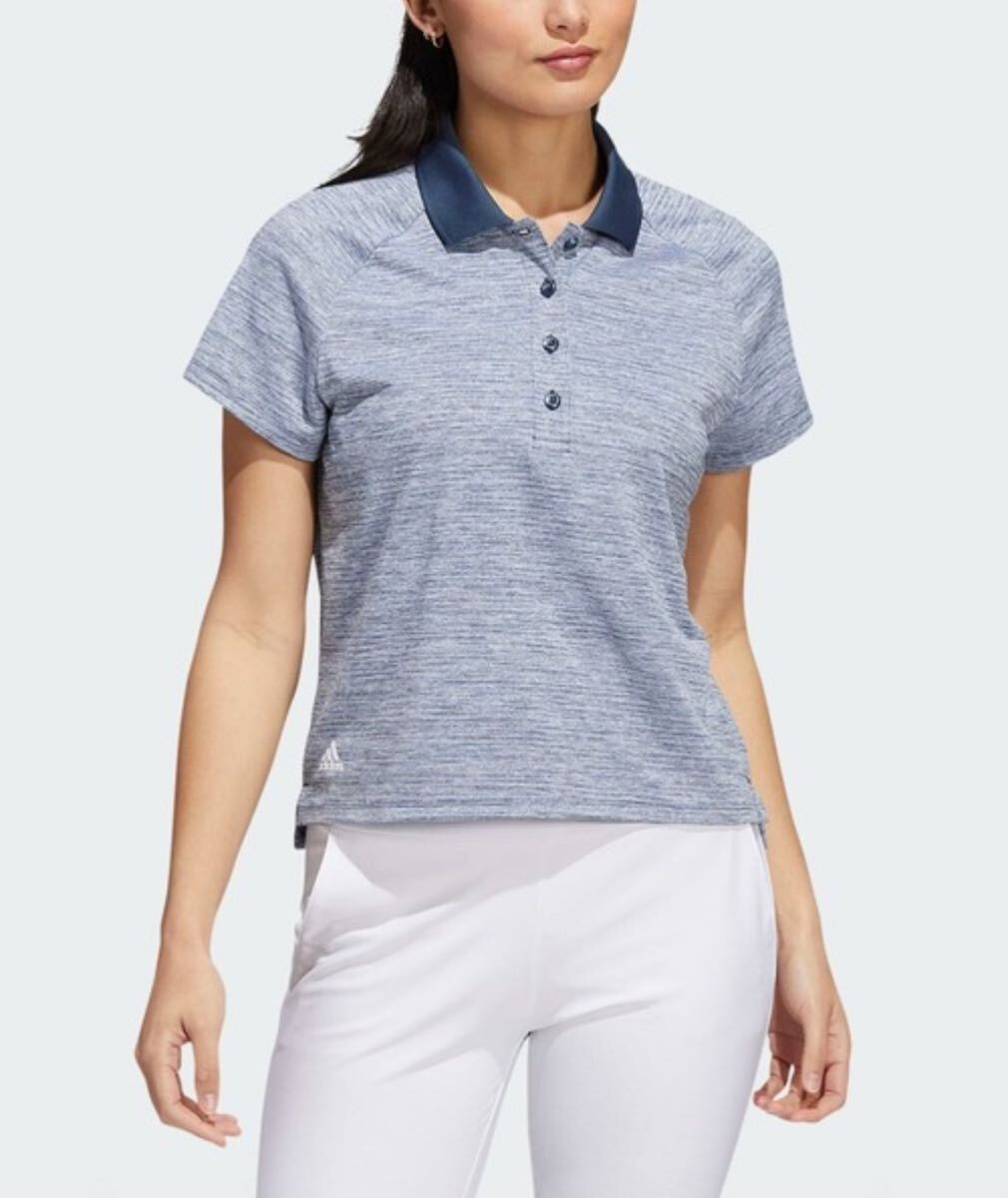 【送料無料】ゴルフ 半袖ポロシャツ「adidas Golf/アディダスゴルフ」 レディース サイズS ネイビー大特価!拍卖