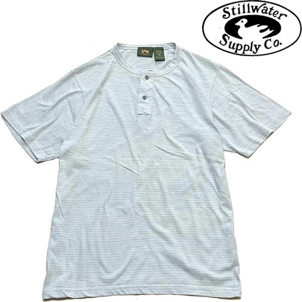 1点物◆ビッグサイズXXLヘンリーネックボーダーTシャツ古着メンズレディースOKアメカジ90sストリート/スポーツブランドUSポロシャツ372966拍卖