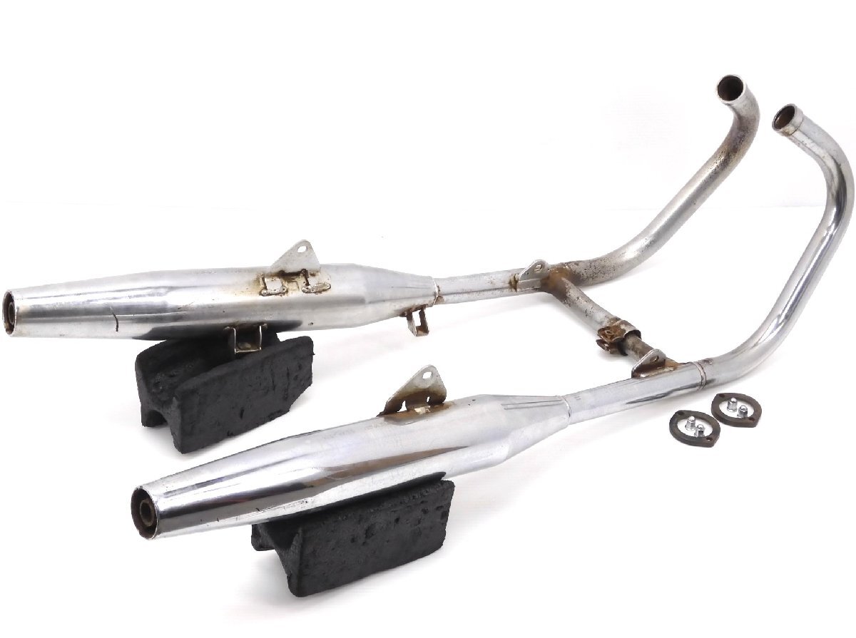 180【評価A】 CD250U MA02 当時物 純正 マフラー フルエキ サイレンサー CD250 CD125T Benly ベンリィ拍卖