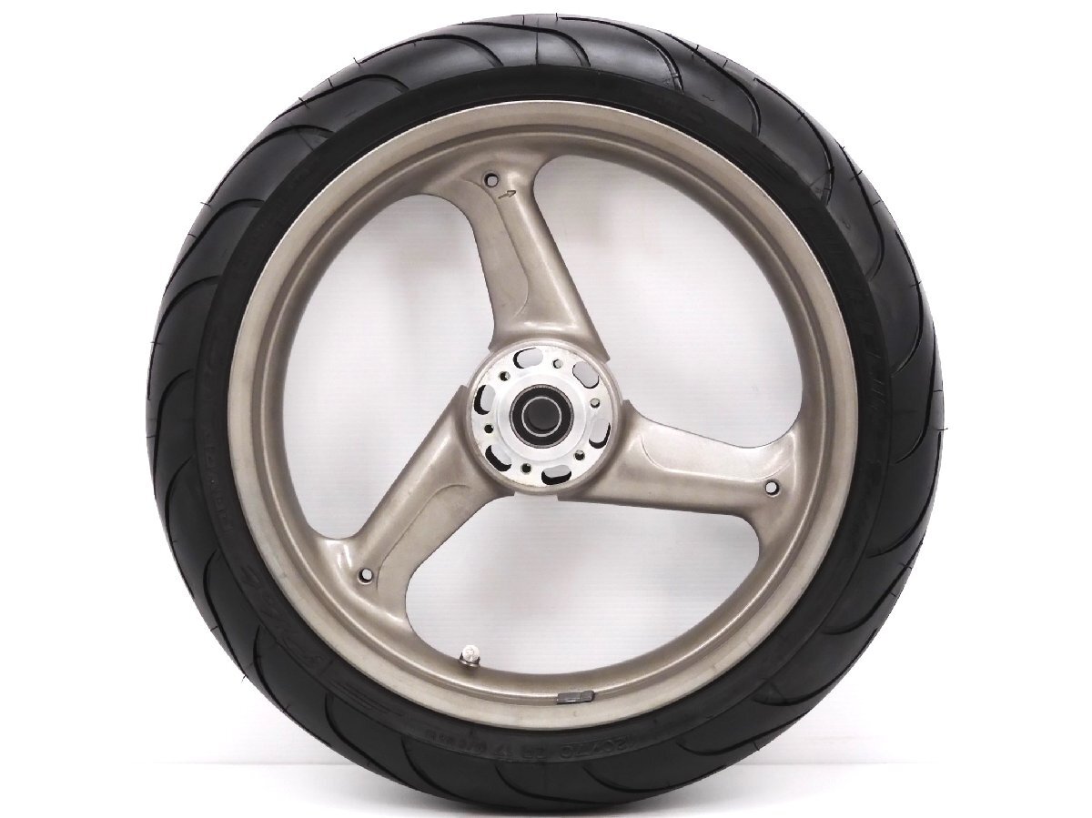 140【評価A】 ドゥカティ SS800ie 実動 純正 brembo フロント ホイール 3.50×17 タイヤ 山3分 120/70ZR17 58W 走行距離10,559km DUCATI拍卖