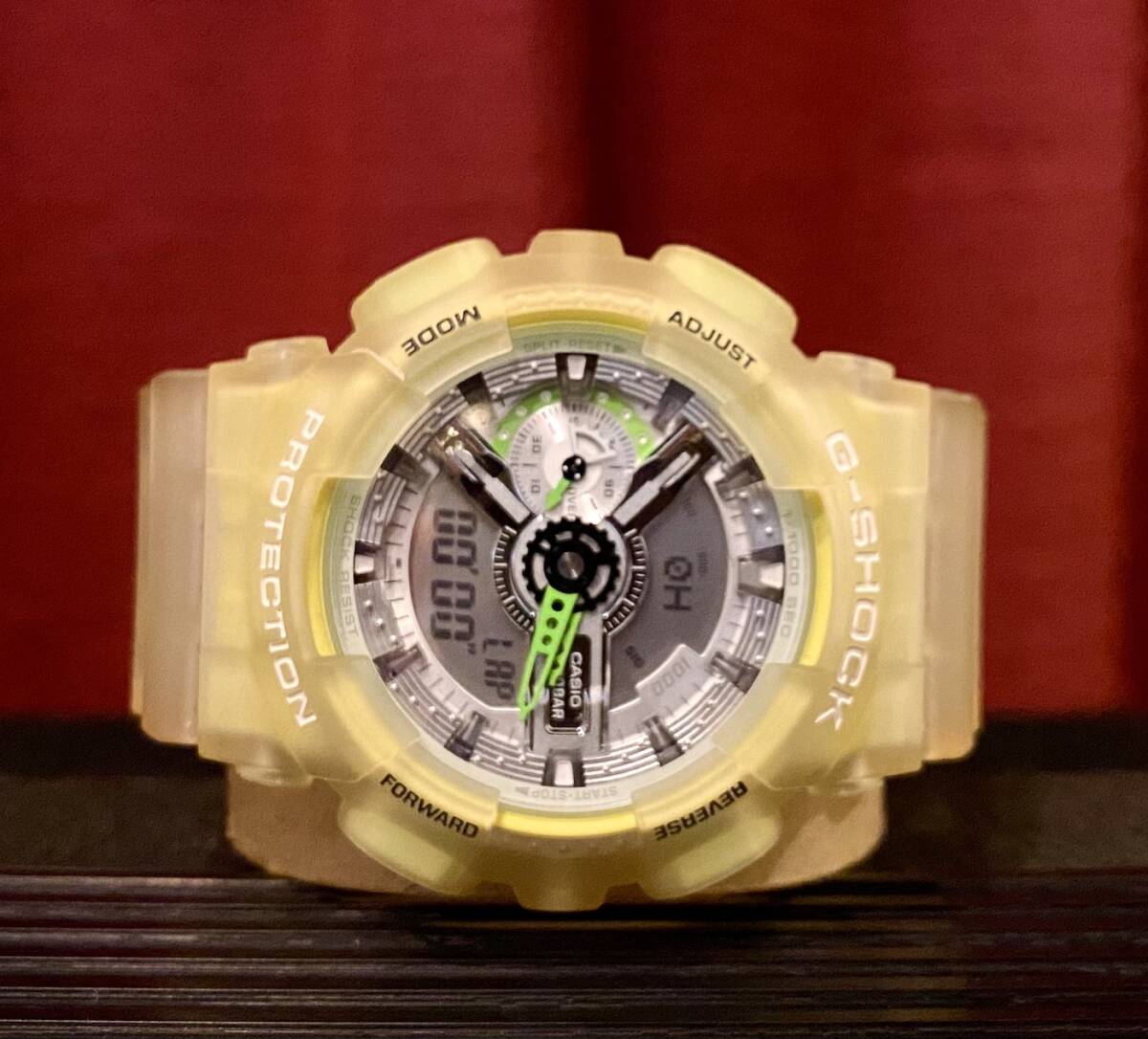 (未使用 ) CASIO G-SHOCK GA~110LS スケルトンイエロー 2020 MODEL 電池交換済 Gショッククォーツ CASIO カシオ拍卖