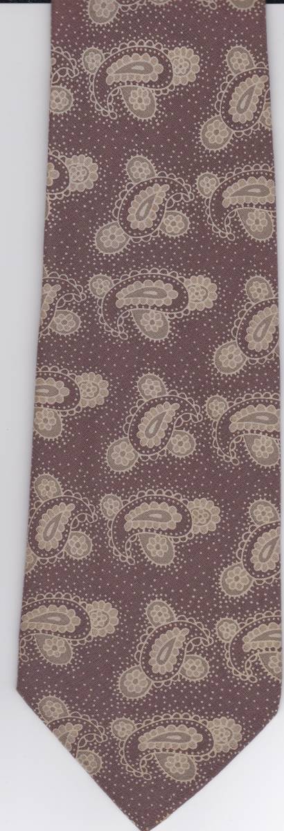 ネクタイ “NOUVEAU CLASSIC”【 柄:ペイズリー系 色:ブラウン系 】拍卖