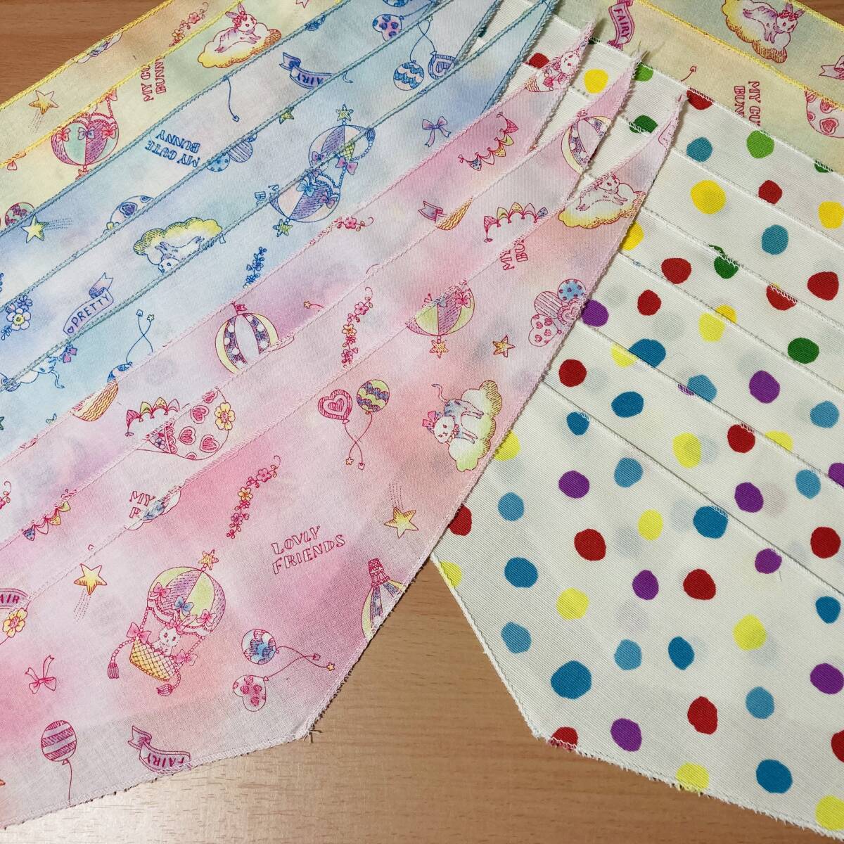 わんちゃんバンダナ☆気球☆ドット☆Sサイズ☆ハンドメイド拍卖