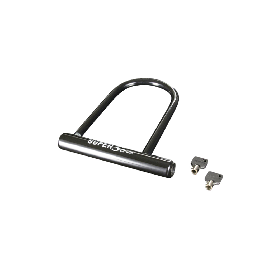 U字ロック 黒 ブラック 10個セット SUPER LOCK Ver.SUPER SUN ロックホルダー スズキ バイク 盗難防止 鍵付き バイクパーツセンター拍卖