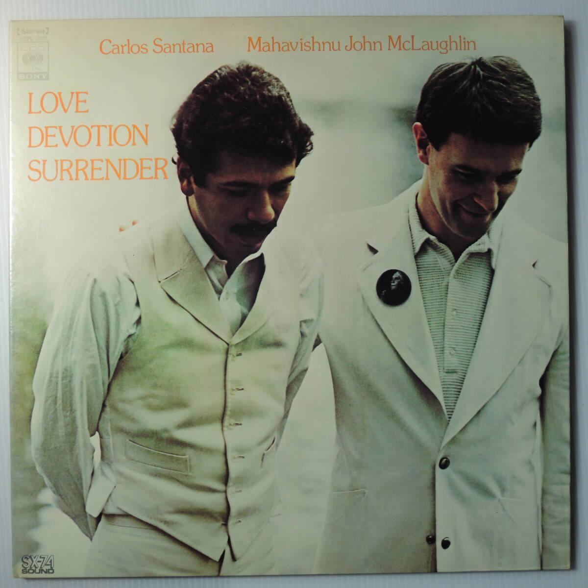 Carlos santana & John McLaughlin - LOVE DEVOTION SURRENDER LPレコード 国内盤拍卖