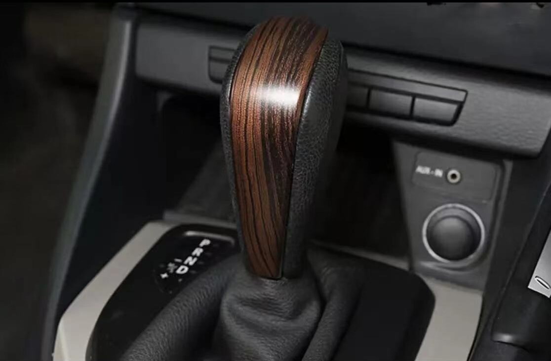 BMW ウッドルック シフトノブ カバー E87 E82 E88 116i 118i 120i 130i 135i 1シリーズ ハッチバック クーペ カブリオレ 茶拍卖