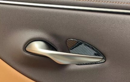 スポーティ全開♪ カーボン ルック インナー ドアハンドル カバー レクサス ES AXZH10 ES300h Fスポーツ バージョンL ガーニッシュ拍卖