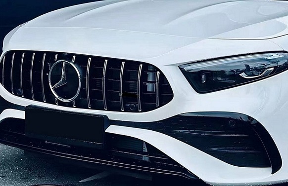 即納便♪ メルセデス ベンツ パナメリカーナ 現行AMGルック グリル W177 V177 A180 A200d Aクラス ハッチバック セダン 後期 メッキフィン拍卖