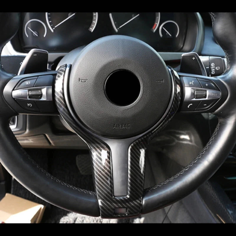 本格派♪ BMW リアル カーボン ステアリング カバー X6 F16 xDrive 35i xDrive 50i Mスポーツ X6シリーズ拍卖