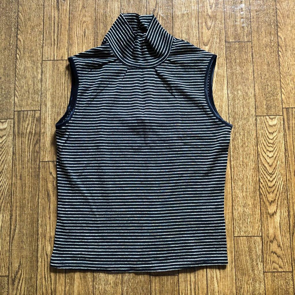 EPOCA エポカ タートルノースリーブ ノースリーブ カットソー ブラック 黒拍卖