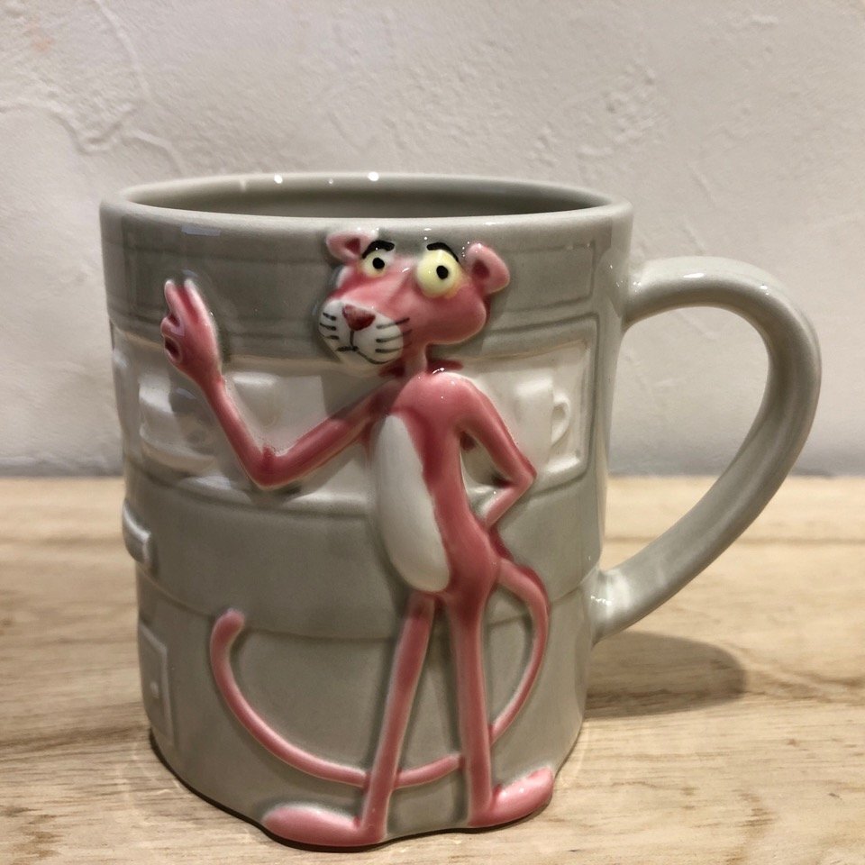 ピンクパンサー The Pink Panther マグカップ 小物入れ 容器 陶器 雑貨 置物 ビンテージ レトロ 管理001拍卖