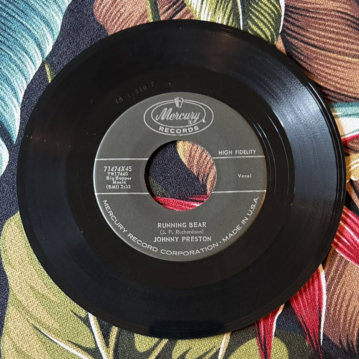 Johnny Preston 7inch Running Bear .. Oldies オールディーズ拍卖