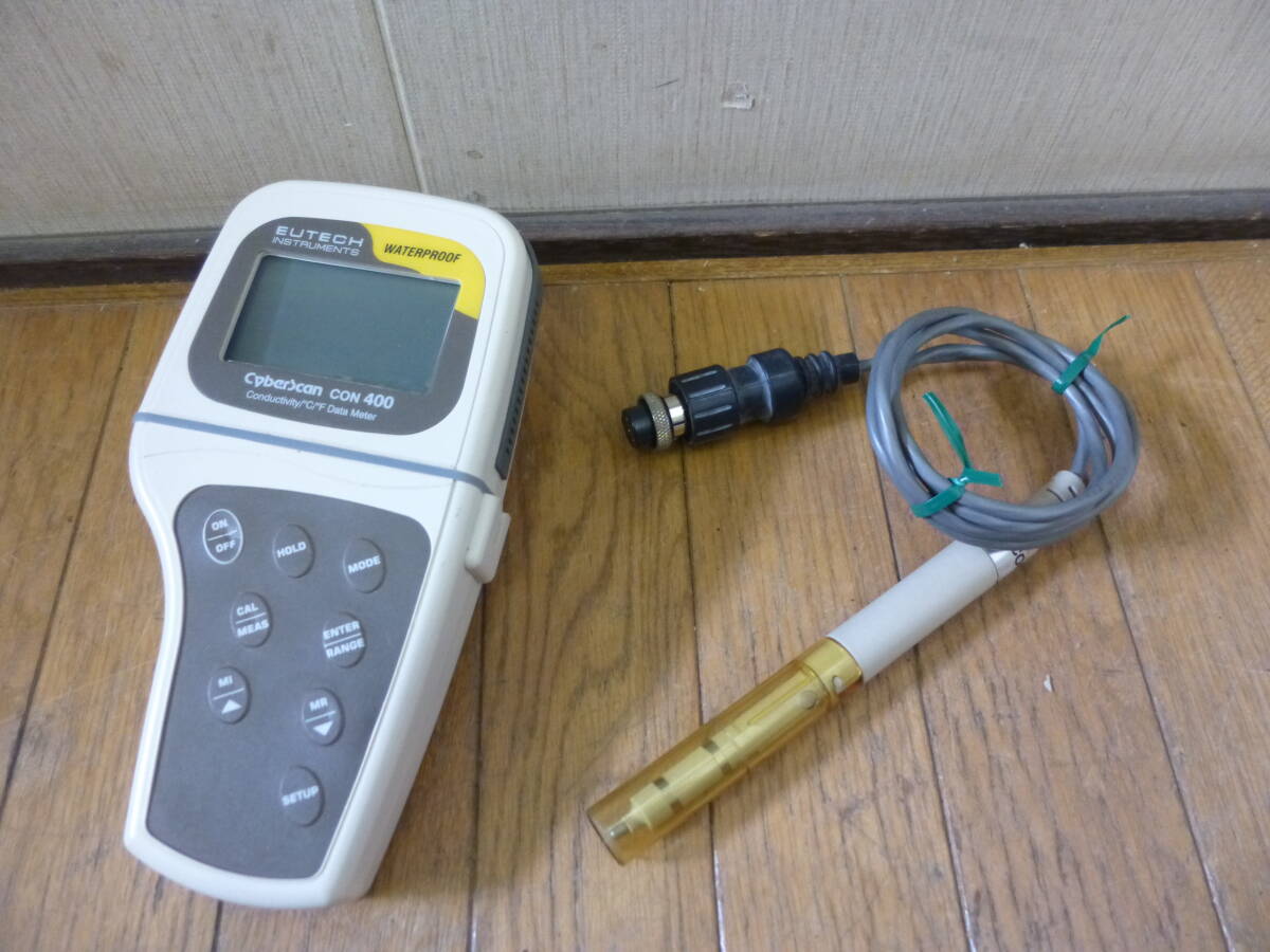 ◇中古 EUTECH ユーテック INSTRUMENTS ハンディ型 防水型 導電率計 Cyber Scan サイバースキャン CON 400 測定機器 簡易動作確認済み拍卖