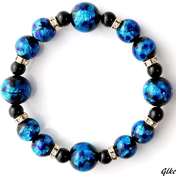 【お手入れ簡単】ブレスレット ホタルガラス 沖縄 お土産 パワーストーン おしゃれ シンプル プレゼント 贈り物 自然素材拍卖