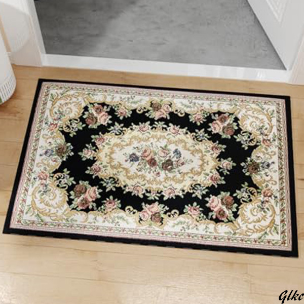 【踏み心地良好、リラックス効果あり】玄関マット 60×90cm 室内 ゴブラン織り 足拭きマット 防音 抗菌防臭 エントランス拍卖
