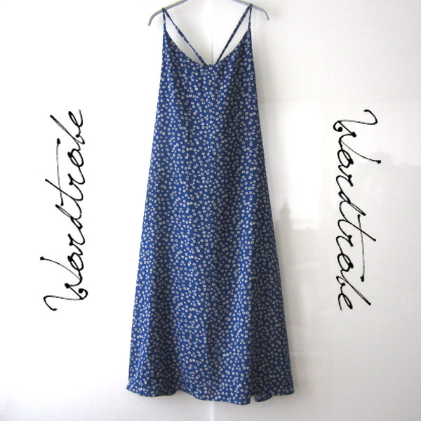 美品 Worldtrobe/ワードトローブ★ 花柄 ロングワンピース拍卖