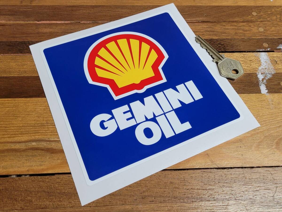 Shell Gemini Oil 148mm × 150mm 車 バイク ステッカー デカール 送料無料拍卖