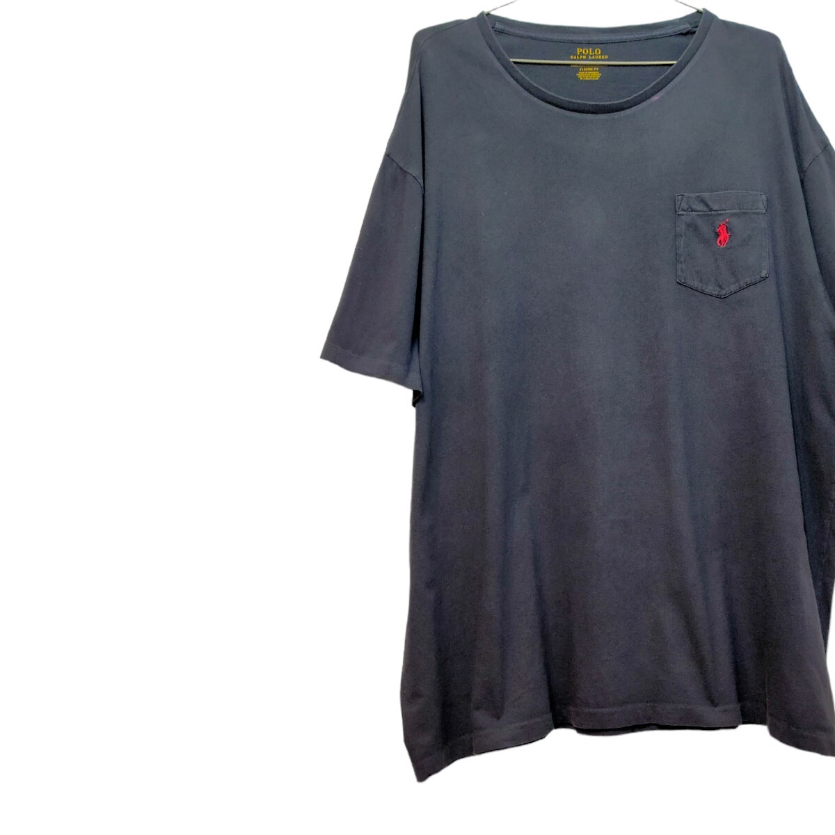 古着 ラルフローレン 半袖Tシャツ ポケットTシャツ ロゴ刺繍 ビッグサイズ 00s拍卖