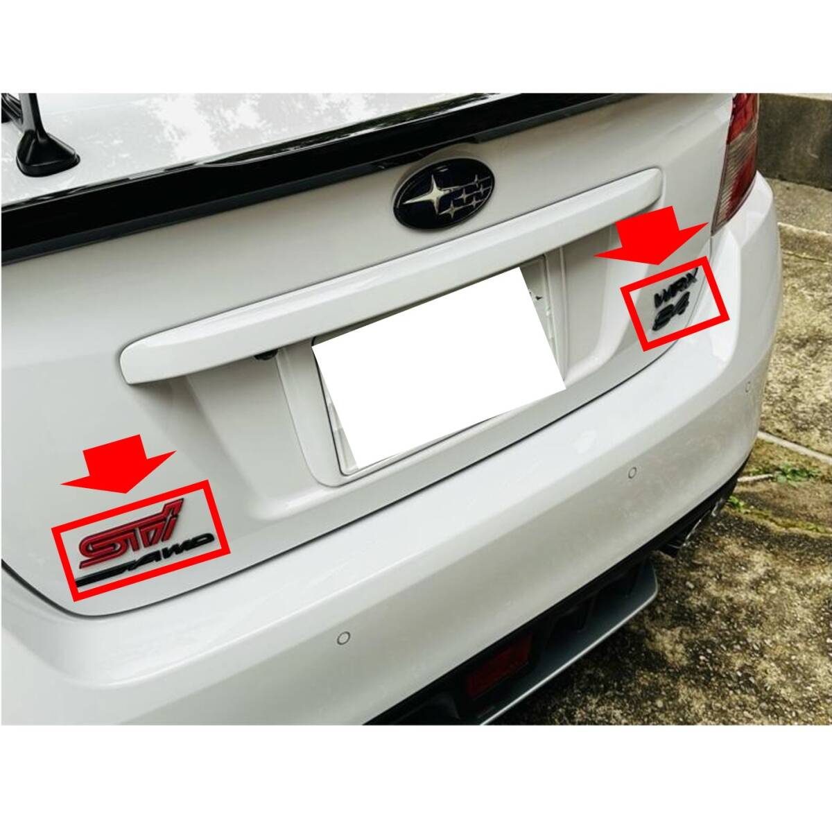 ●新品 未使用 純正部品 スバル レターマーク(ラスターブラック塗装)STIとシンメトリカルAWD WRX S4 カスタマイズ 在庫限り 希少 レア●拍卖