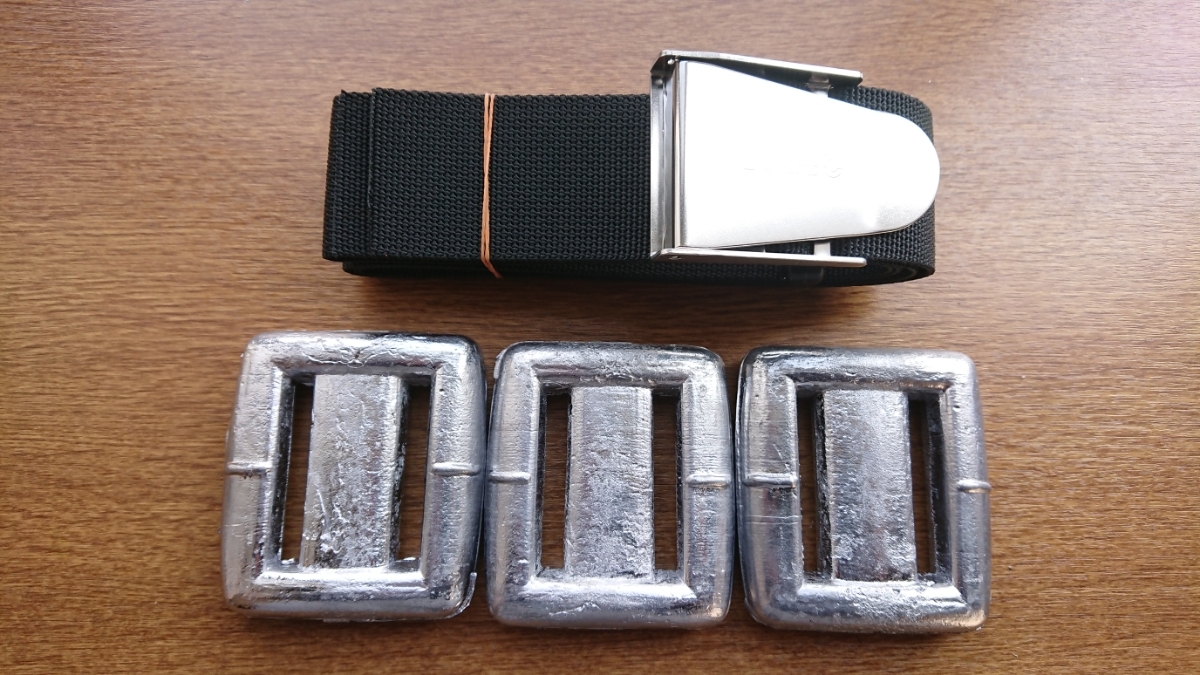 新品 ダイビングウエイト3kg ベルトセット スキューバダイビング 鉛 錘 エクササイズ拍卖