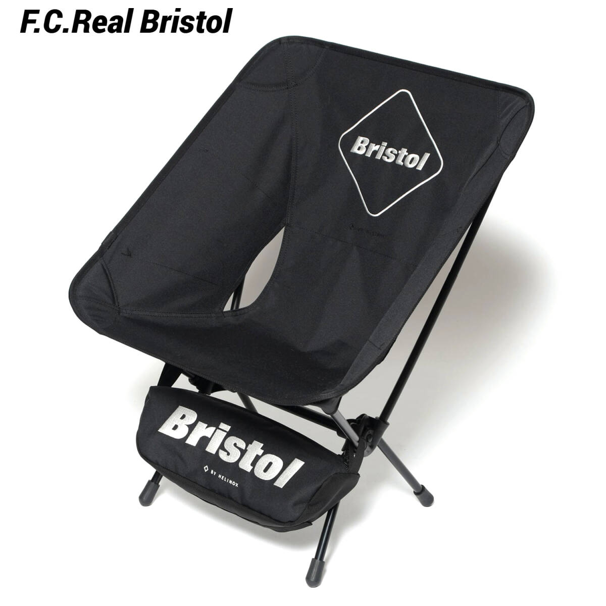 新品 F.C.Real Bristol Helinox EMBLEM FOLDING CHAIR BLACK アウトドアファニチャー Helinox ヘリノックス チェアー イス キャンプ FCRB拍卖