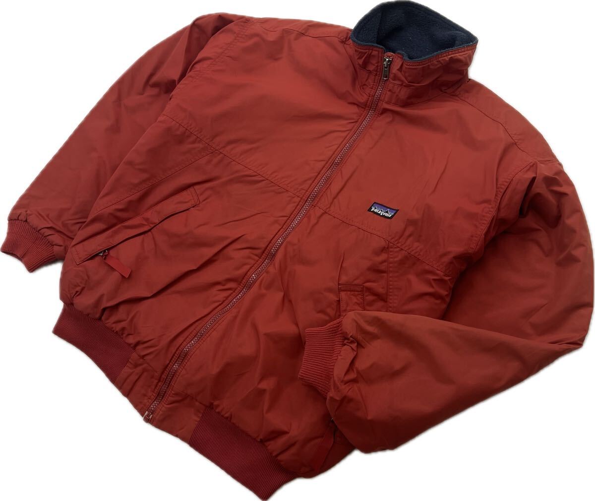 patagonia ☆ シェルドシンチラ ジャケット 裏フリース ブルゾン レッド S 秋冬 ウォームアップ アウトドア 人気 古着 パタゴニア■S3505拍卖