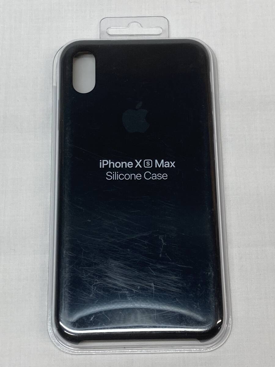 339 〓 未使用 Apple iPhone Xs Max シリコーンケース ブラック MRWE2FE/A拍卖