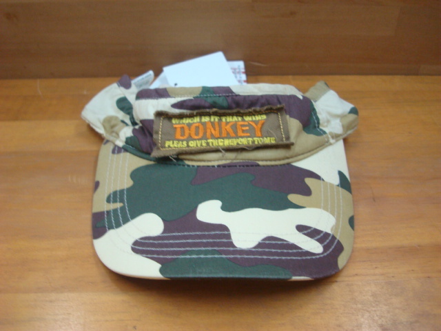 展示品!新品キッズDONKEY JOSSY(ドンキージョシー)サンバイザー52cm マスタード系拍卖