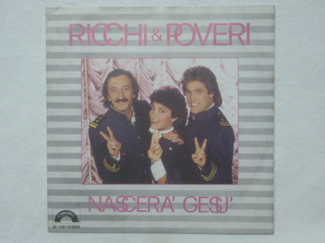 イタリア7” Single ★RICCHI・E・POVERI / NASCERA・GESU ★Umberto Balsamo ウンベルト・バルサモ 作詞作曲 名曲1988年サンレモ9位入賞曲拍卖