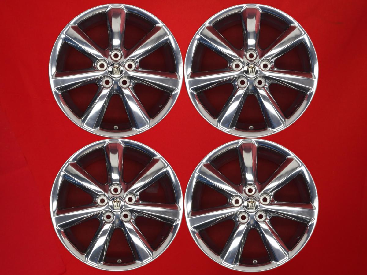 TOYOTA トヨタ クラウン アスリート GRS180系 純正 中古ホイール 4本 8J 18インチ PCD114.3 5穴 +50 ハブ60 aa18拍卖