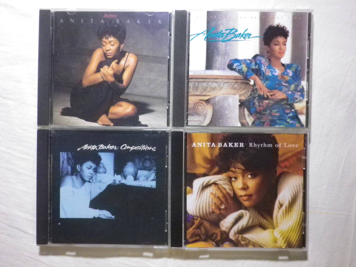 『Anita Baker アルバム4枚セット』(Rapture,Giving You The Best That I Got,Compositions,Rhythm Of Love,80's,クワイエット・ストーム)拍卖