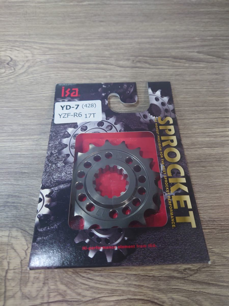 YAMAHA ヤマハ YZF-R6用 ISA製フロントスプロケット 428コンバート用17T 新品未使用拍卖