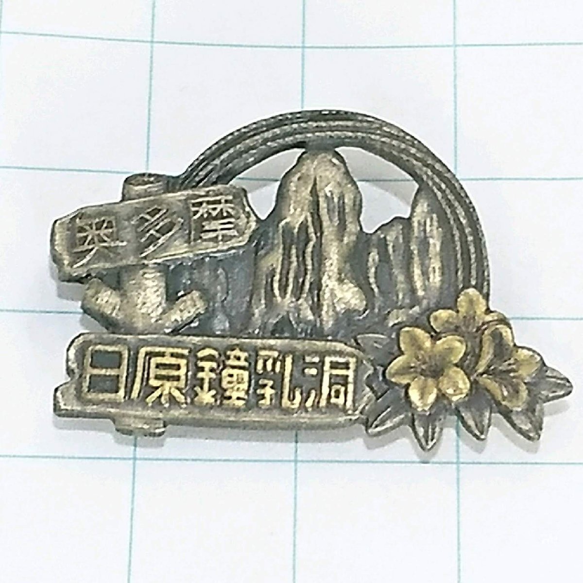 送料無料)奥多摩 日原鍾乳洞 山登り 観光 旅行 記念 山バッジ ピンバッジ PINS ピンズ A23772拍卖