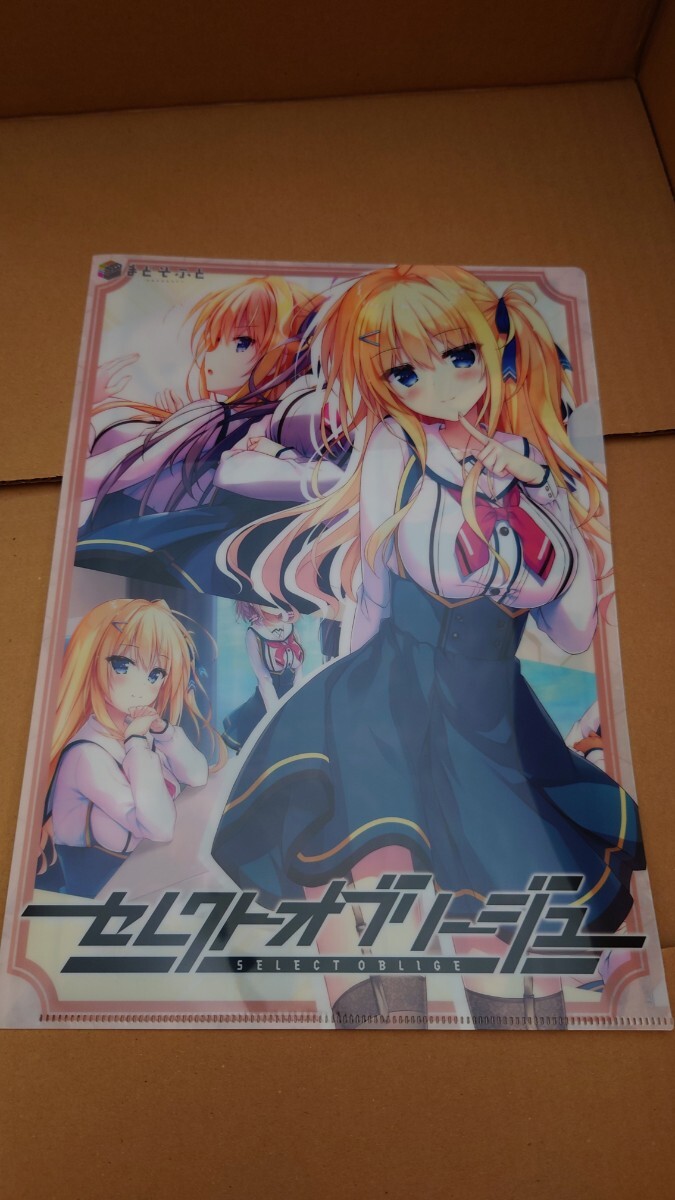セレクトオブリージュ A4クリアファイル ソフマップ 追加予約キャンペーン拍卖