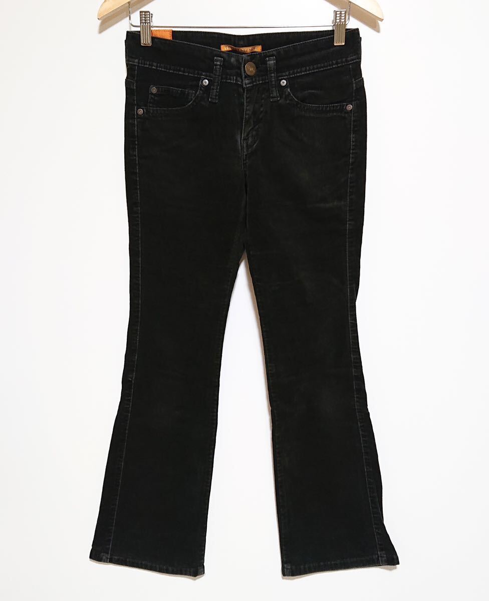 H9490gg Levi's(リーバイス) / LADY STYLEレディスタイル サイズ27インチ(M位)パンツ ブラック レディース ブーツカット 秋冬 古着拍卖