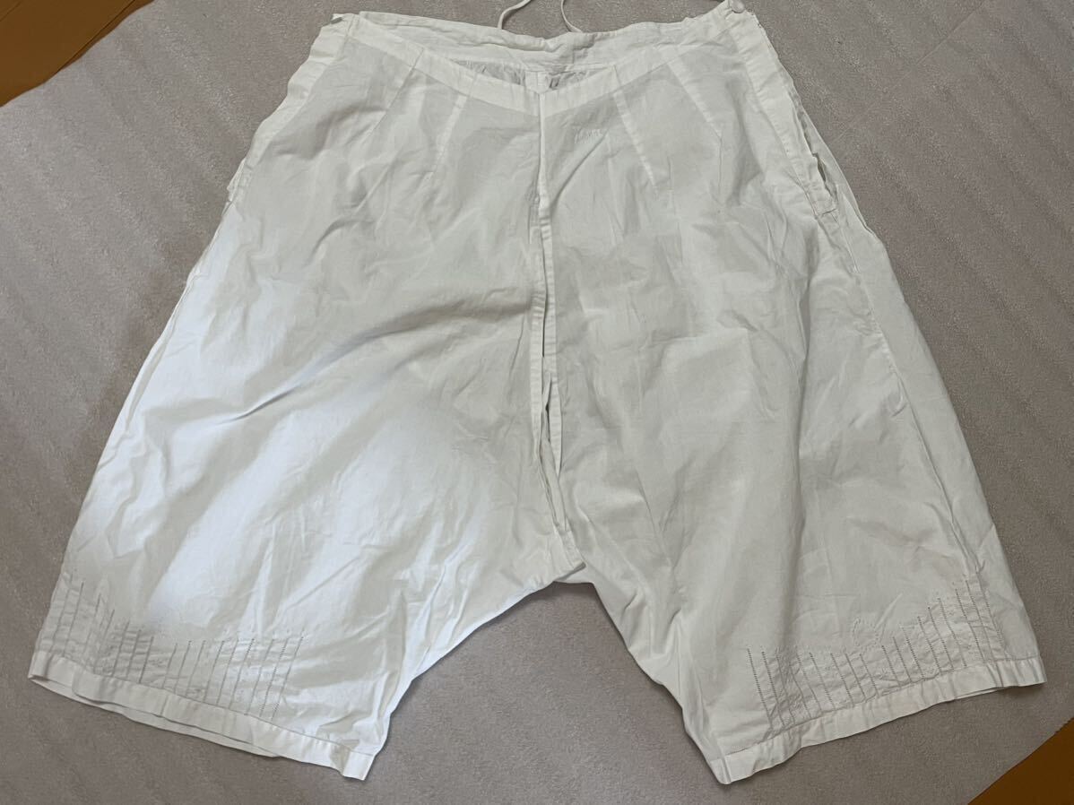 ドロワーズ ペチパンツ フランス アンティーク 刺繍  F拍卖