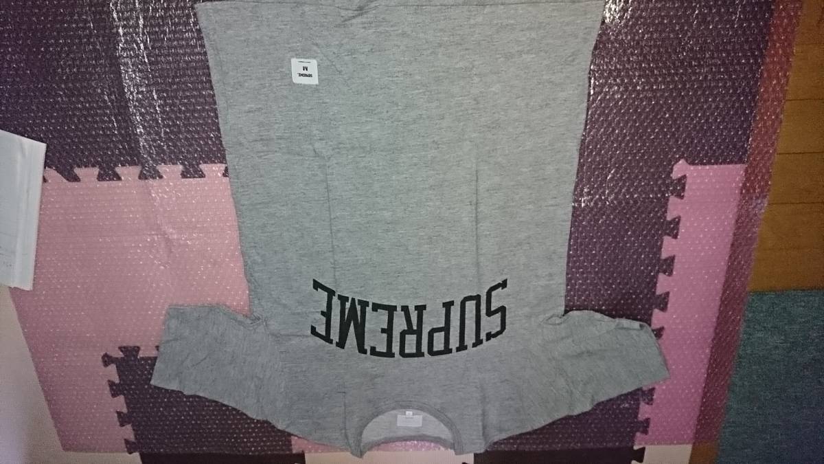 supreme arc logo tee シュプリーム アーチロゴ tシャツ M グレー拍卖