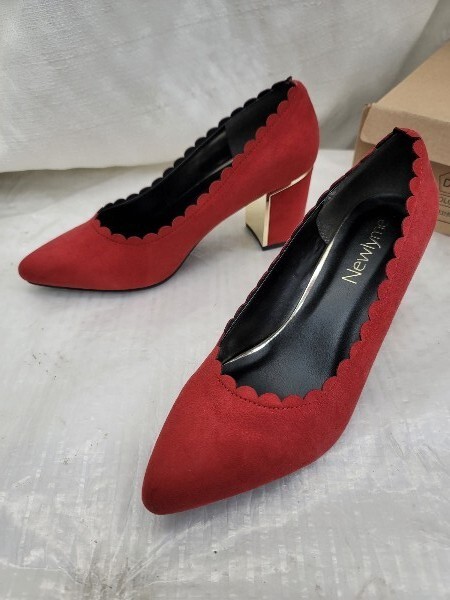 4258 24.0 newlyme 夢展望 ニューリーミー パンプス 527118 ORD テラコッタレッド(ユメテンボウ) 拍卖
