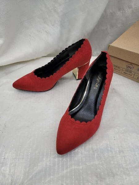4259 24.5 newlyme 夢展望 ニューリーミー パンプス 527118 ORD テラコッタレッド(ユメテンボウ) 拍卖