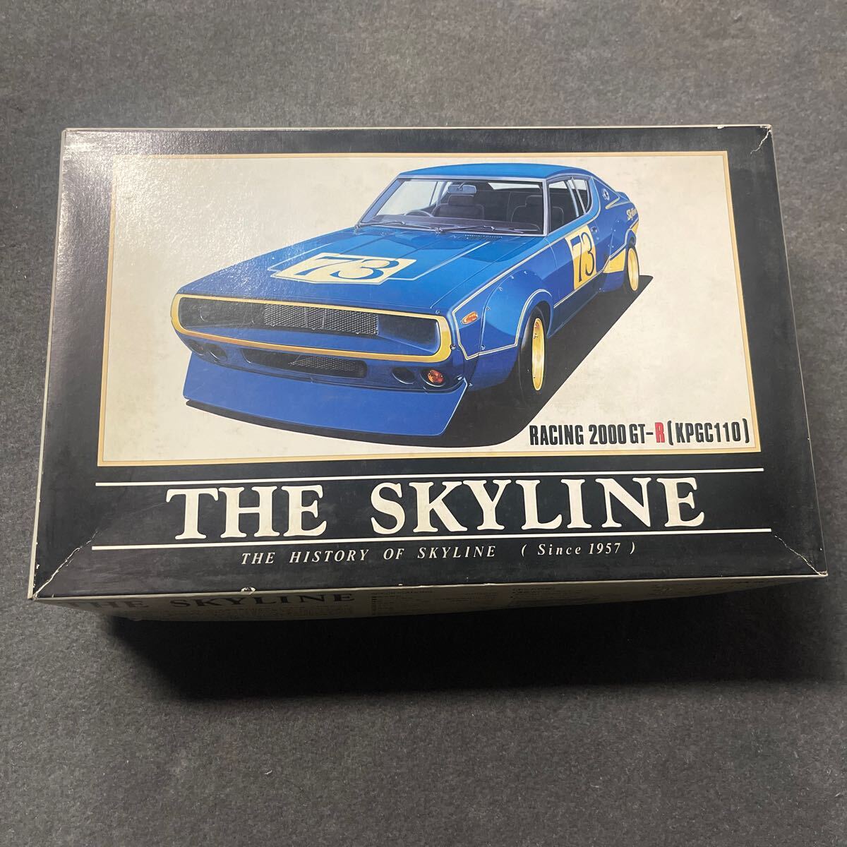 同梱可 アオシマ 1/24 スカイライン レーシング 2000 GT-R(KPGC110) 幻のケンメリグランプリ ザ・スカイライン No.9 ジャンク拍卖