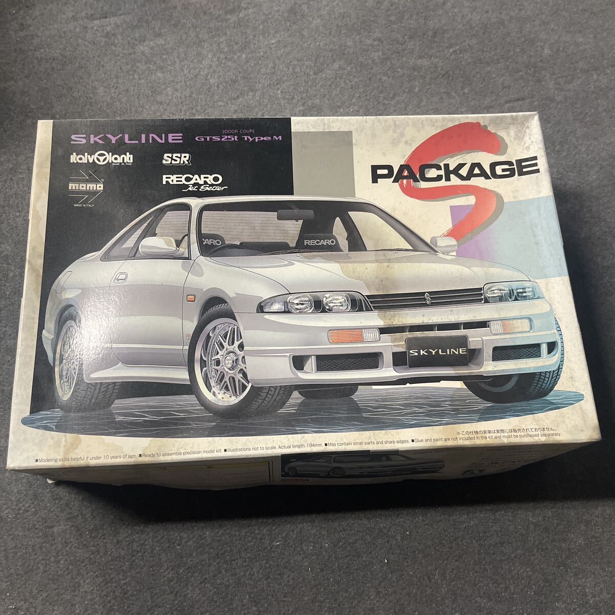 同梱可 絶版 アオシマ 1/24 スカイライン GTS-t タイプM Sパッケージ Sパケ R33 ECR33拍卖