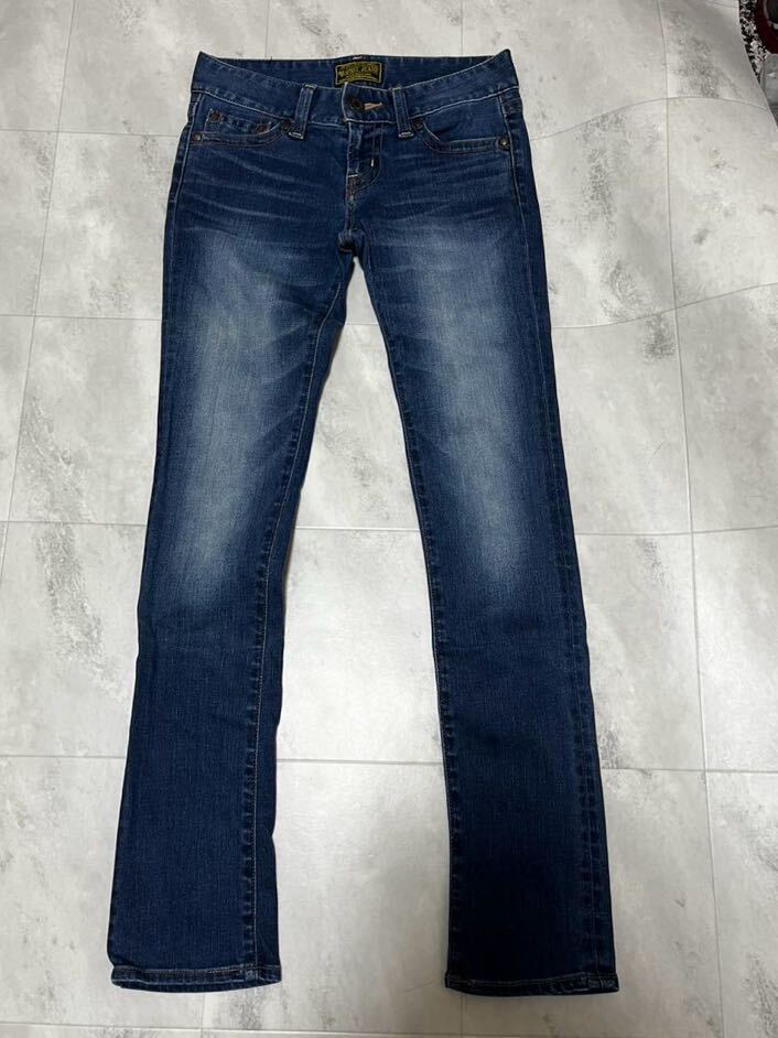 moussy/マウジーヴィンテージ/スキニーストレッチデニム かなりストレッチ パンツ 濃紺 パンツ/デニム/25 黒タグジーンズ拍卖