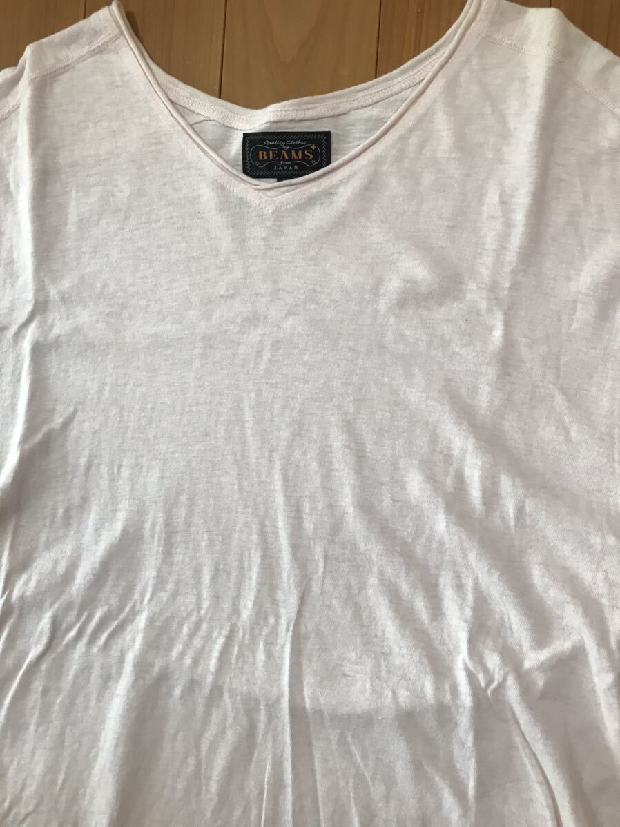BEAMS PLUS ビームス プラス L Tシャツ ピンク 半袖 シャツ拍卖