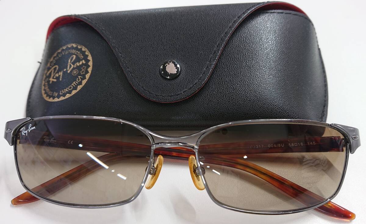 Ray-Ban レイバン サングラス メガネ RB3317 ケース付き 美品拍卖